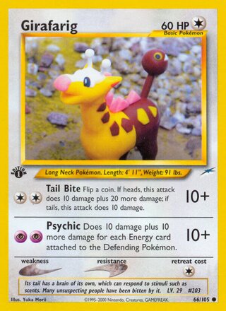 Girafarig 66/113 from Neo Destiny