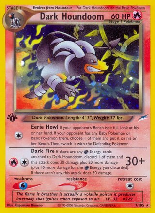 Dark Houndoom 7/113 from Neo Destiny