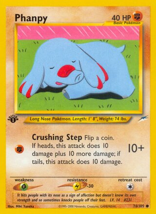 Phanpy 76/113 from Neo Destiny