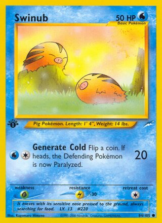 Swinub 84/113 from Neo Destiny