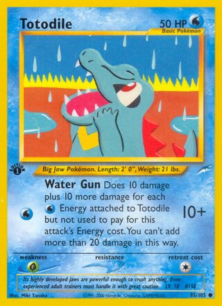 Totodile 85/113 from Neo Destiny
