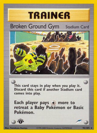 Broken Ground Gym 92/113 from Neo Destiny