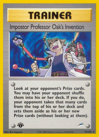 Impostor Professor Oak's Invention 94/113 from Neo Destiny