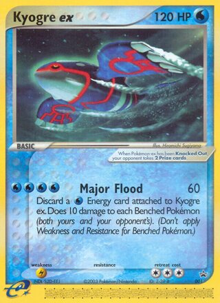 Kyogre ex 1/40 from Nintendo Promos