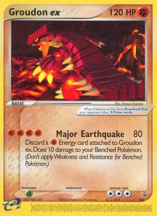 Groudon ex 2/40 from Nintendo Promos