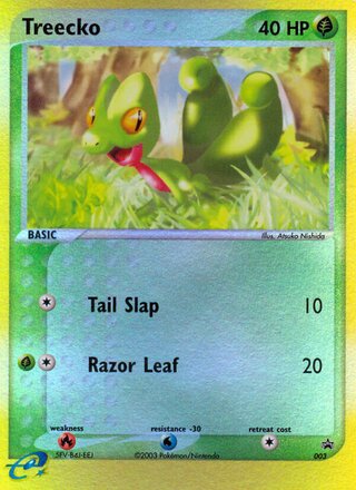 Treecko 3/40 from Nintendo Promos