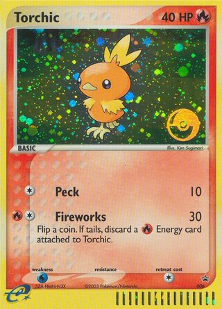 Torchic 6/40 from Nintendo Promos