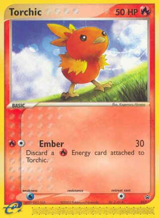 Torchic 17/40 from Nintendo Promos