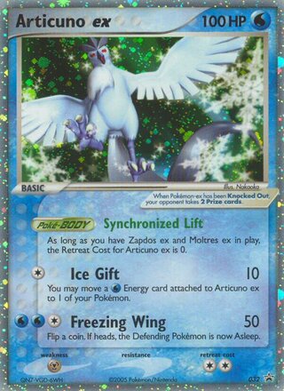 Articuno ex 32/40 from Nintendo Promos