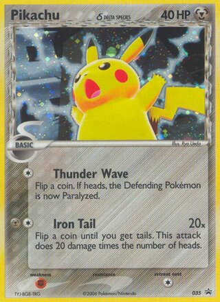 Pikachu 35/40 from Nintendo Promos