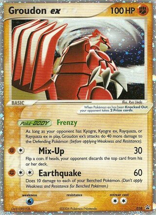 Groudon ex 38/40 from Nintendo Promos