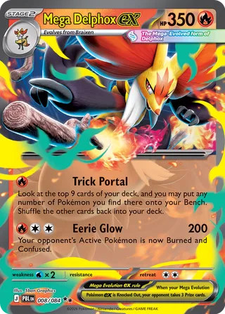 Mega Delphox ex 8/120 from Pitch Black