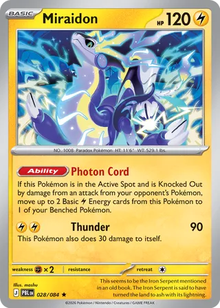 Miraidon 28/120 from Pitch Black