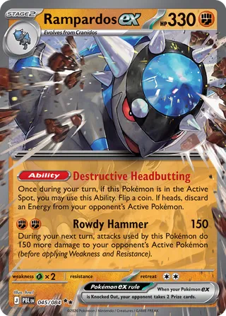Rampardos ex 45/120 from Pitch Black