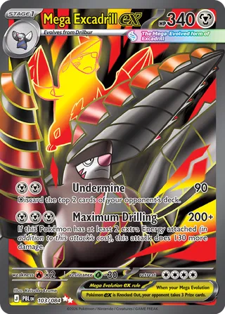 Mega Excadrill ex 103/120 from Pitch Black