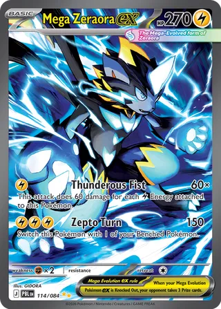Mega Zeraora ex 114/120 from Pitch Black
