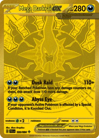 Mega Darkrai ex 120/120 from Pitch Black