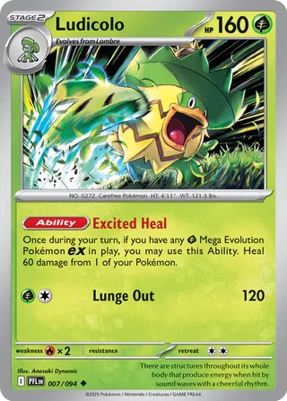 Ludicolo 7/130 from Phantasmal Flames