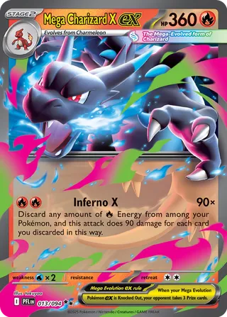 Mega Charizard X ex 13/130 from Phantasmal Flames