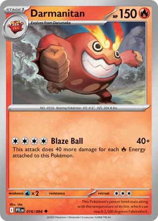 Darmanitan 16/130 from Phantasmal Flames