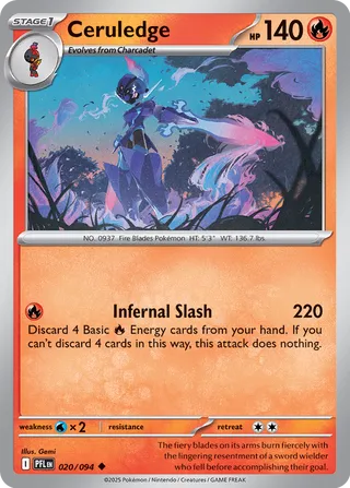 Ceruledge 20/130 from Phantasmal Flames