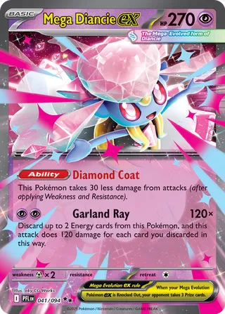 Mega Diancie ex 41/130 from Phantasmal Flames
