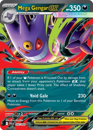 Mega Gengar ex 56/130 from Phantasmal Flames
