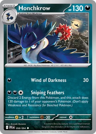 Honchkrow 58/130 from Phantasmal Flames