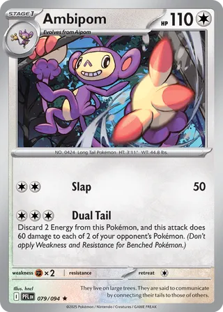 Ambipom 79/130 from Phantasmal Flames