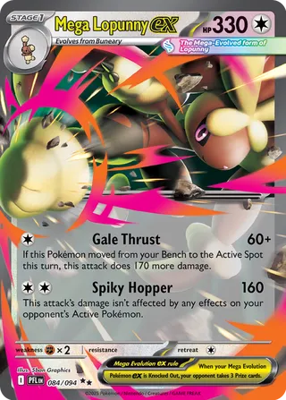 Mega Lopunny ex 84/130 from Phantasmal Flames