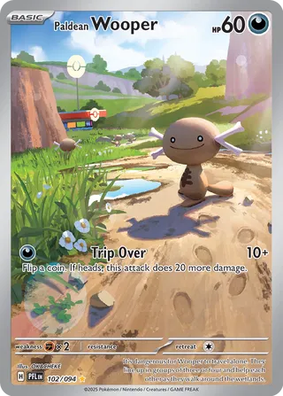 Paldean Wooper 102/130 from Phantasmal Flames