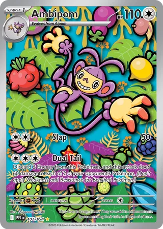 Ambipom 107/130 from Phantasmal Flames