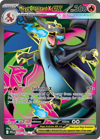 Mega Charizard X ex 109/130 from Phantasmal Flames