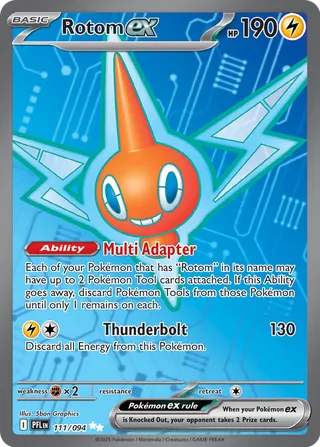 Rotom ex 111/130 from Phantasmal Flames