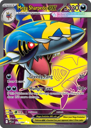 Mega Sharpedo ex 113/130 from Phantasmal Flames