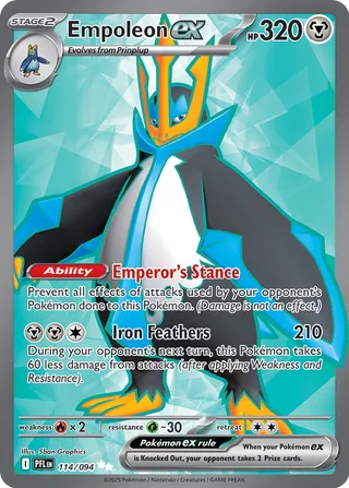 Empoleon ex 114/130 from Phantasmal Flames
