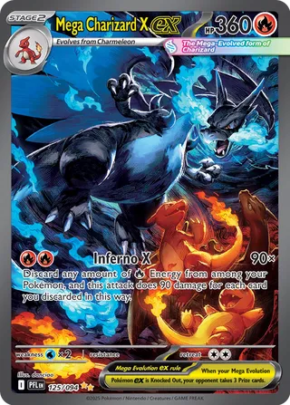 Mega Charizard X ex 125/130 from Phantasmal Flames