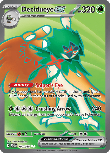 Decidueye ex 100/124 from Perfect Order
