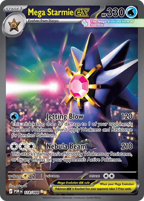 Mega Starmie ex 118/124 from Perfect Order