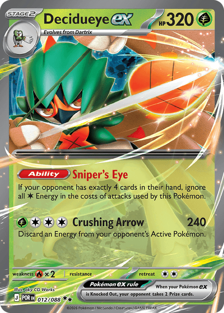 Decidueye ex 12/124 from Perfect Order