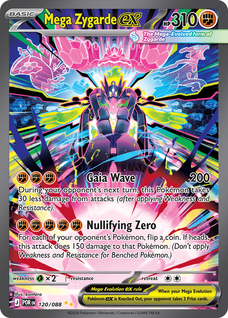 Mega Zygarde ex 120/124 from Perfect Order