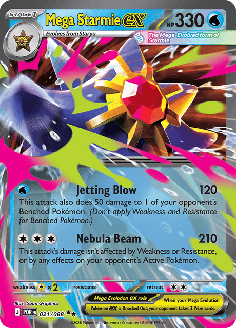 Mega Starmie ex 21/124 from Perfect Order