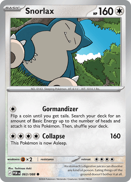Snorlax 63/124 from Perfect Order