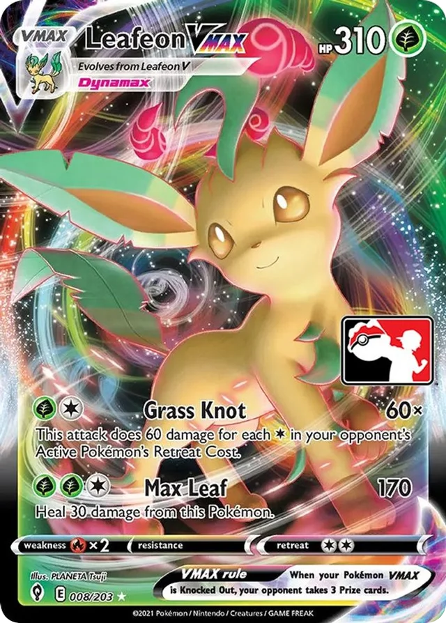 Leafeon VMAX 2/170 from Play! Pokémon Prize Pack Series One
