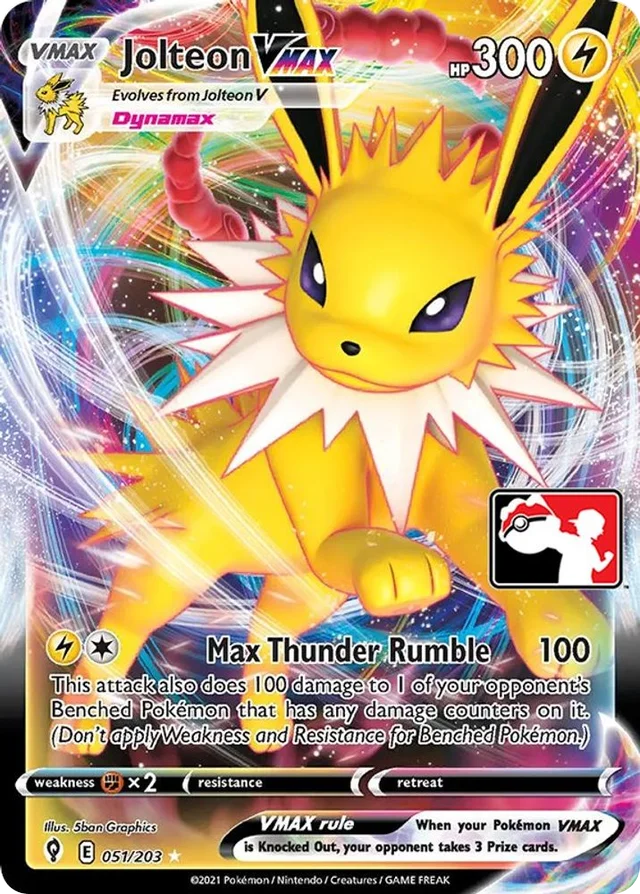 Jolteon VMAX 9/170 from Play! Pokémon Prize Pack Series One