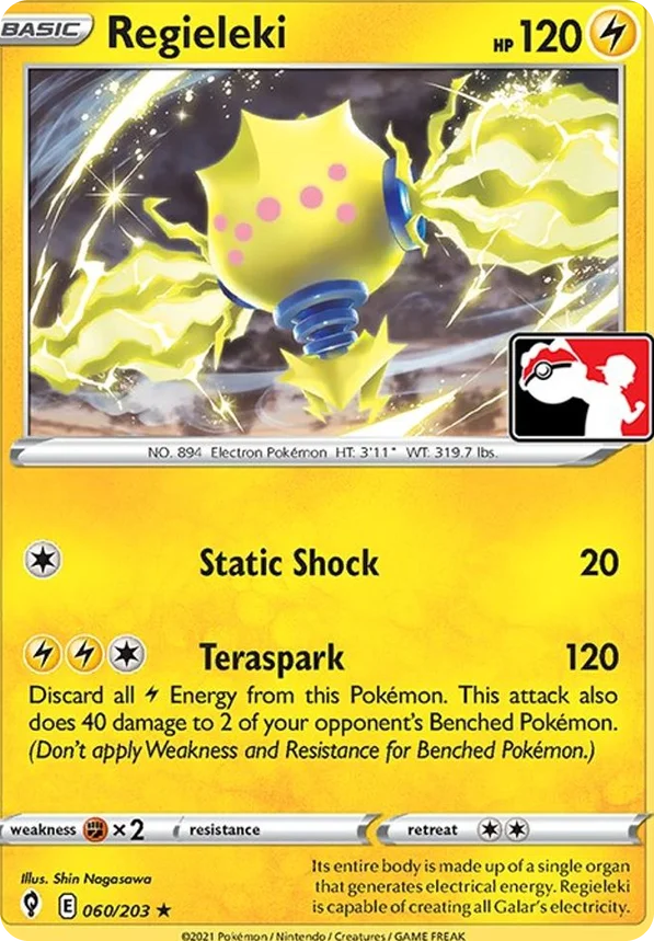 Regieleki 11/170 from Play! Pokémon Prize Pack Series One
