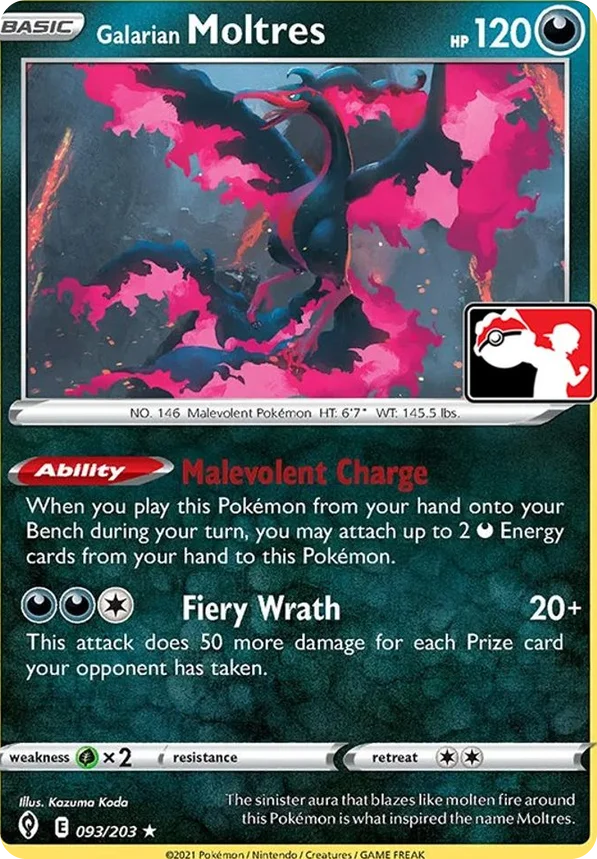 Galarian Moltres 19/170 from Play! Pokémon Prize Pack Series One