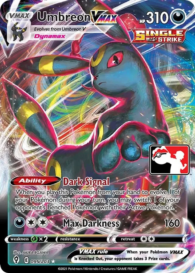 Umbreon VMAX 21/170 from Play! Pokémon Prize Pack Series One