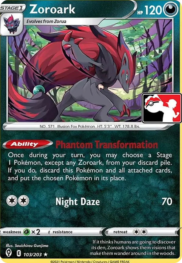 Zoroark 22/170 from Play! Pokémon Prize Pack Series One
