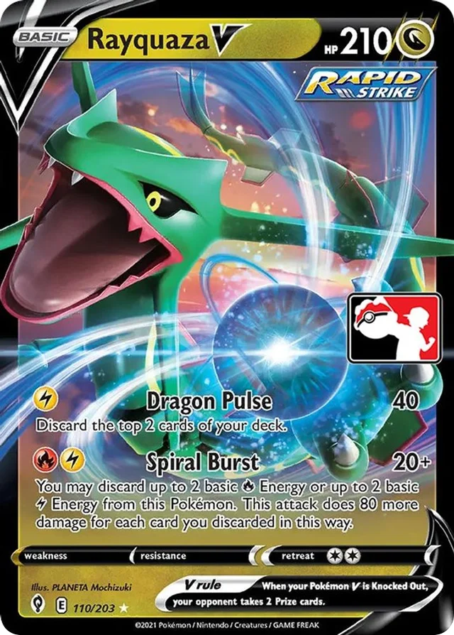 Rayquaza V 24/170 from Play! Pokémon Prize Pack Series One